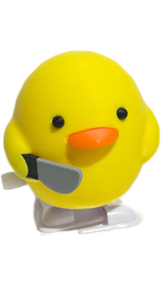 Wind-Up Duck With a Knife