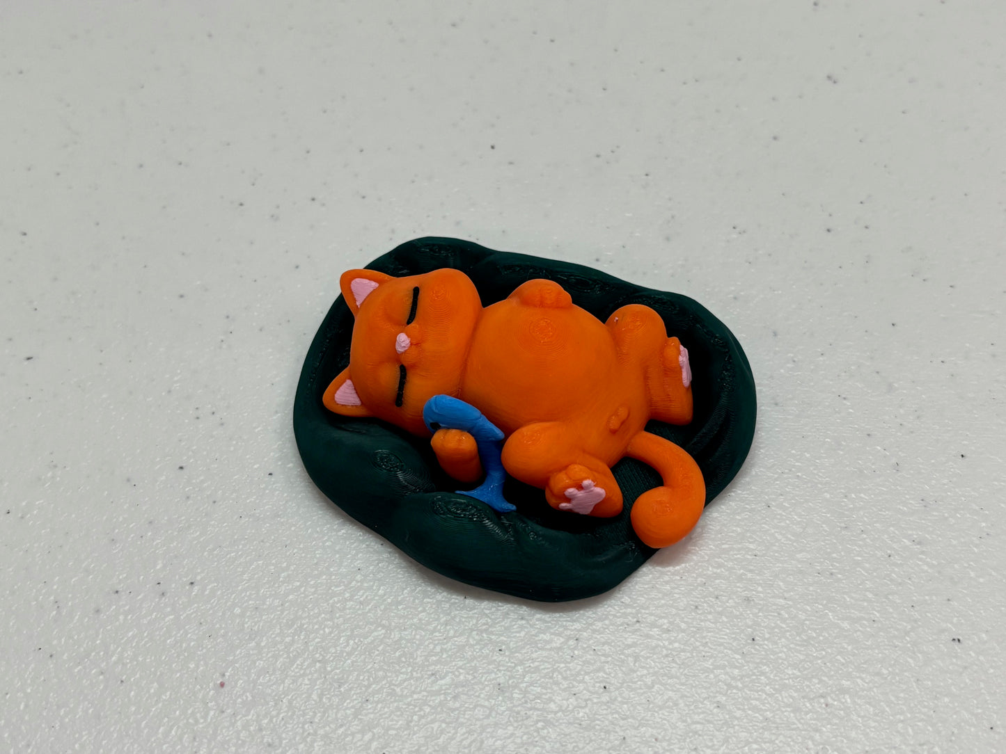 Purrrfect Kitty on a Comforter