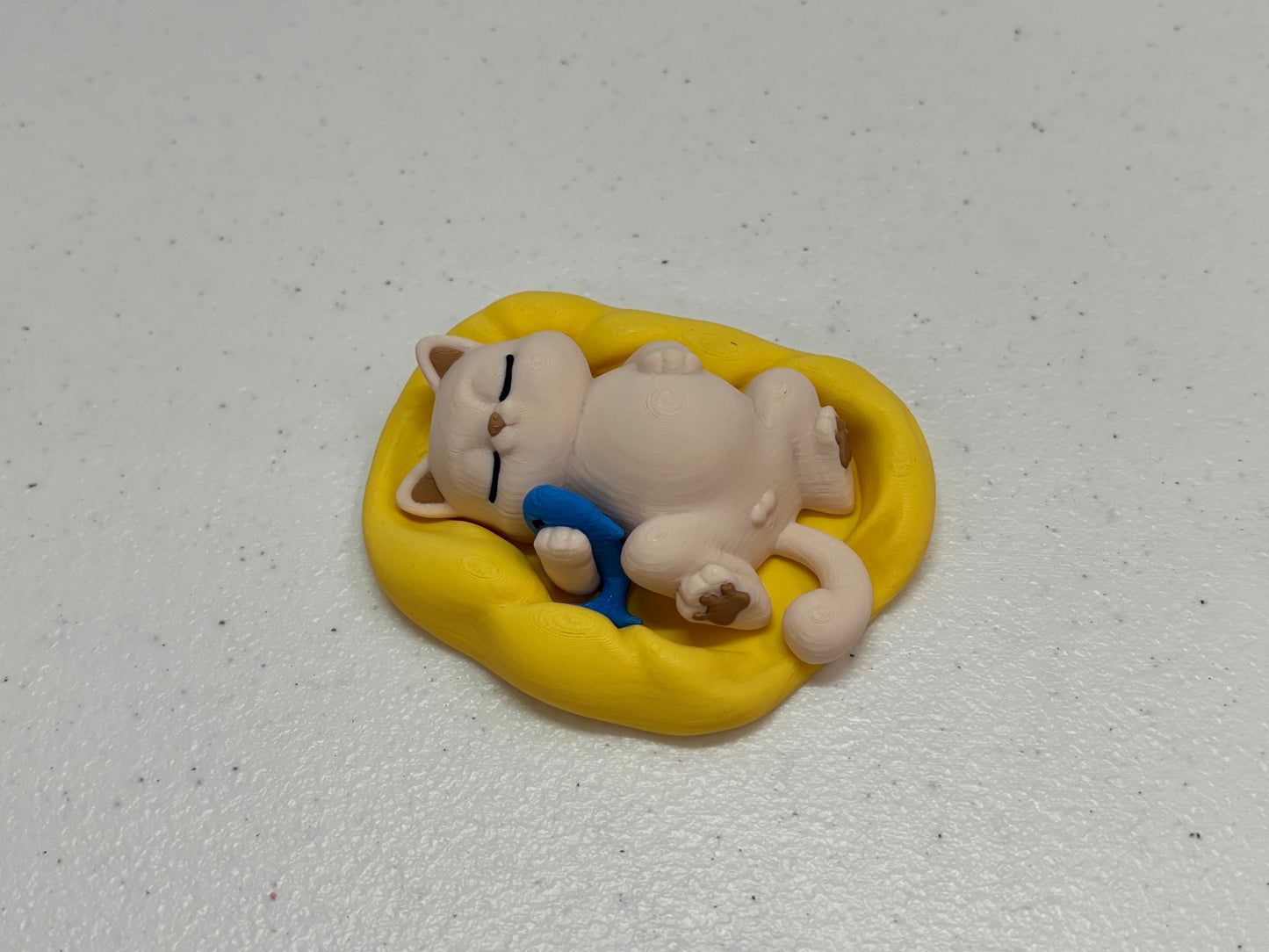 Purrrfect Kitty on a Comforter